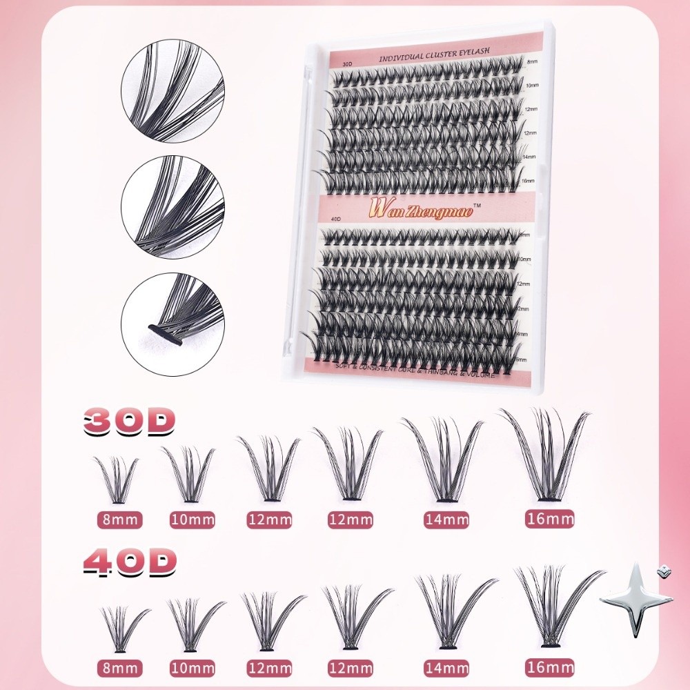 False Eyelashes Natural - 8-16mm Length False Eyelashes Natural Look