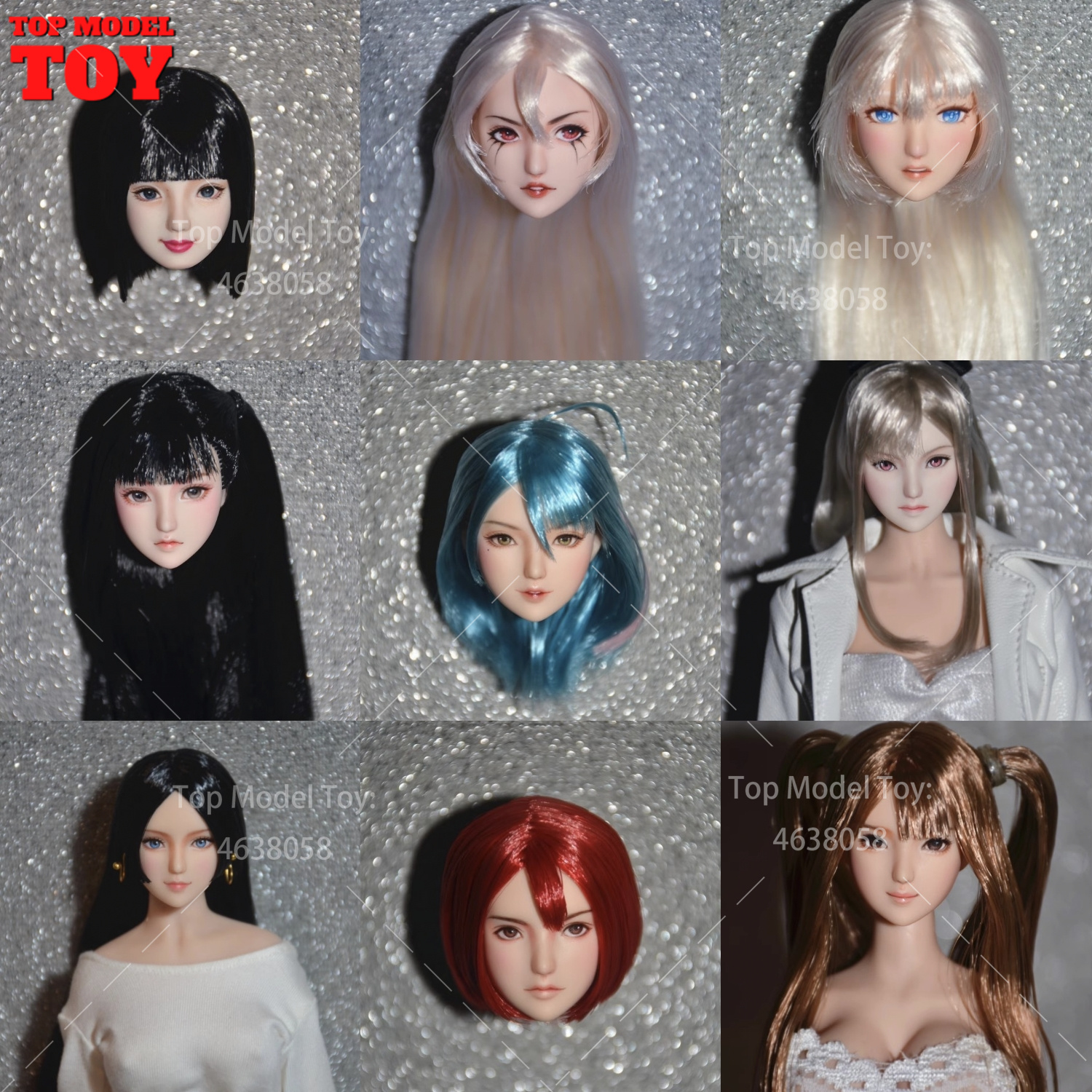 Beauty Real Makeup - 1/6 Customization Beauty Ob27 Girl Head
