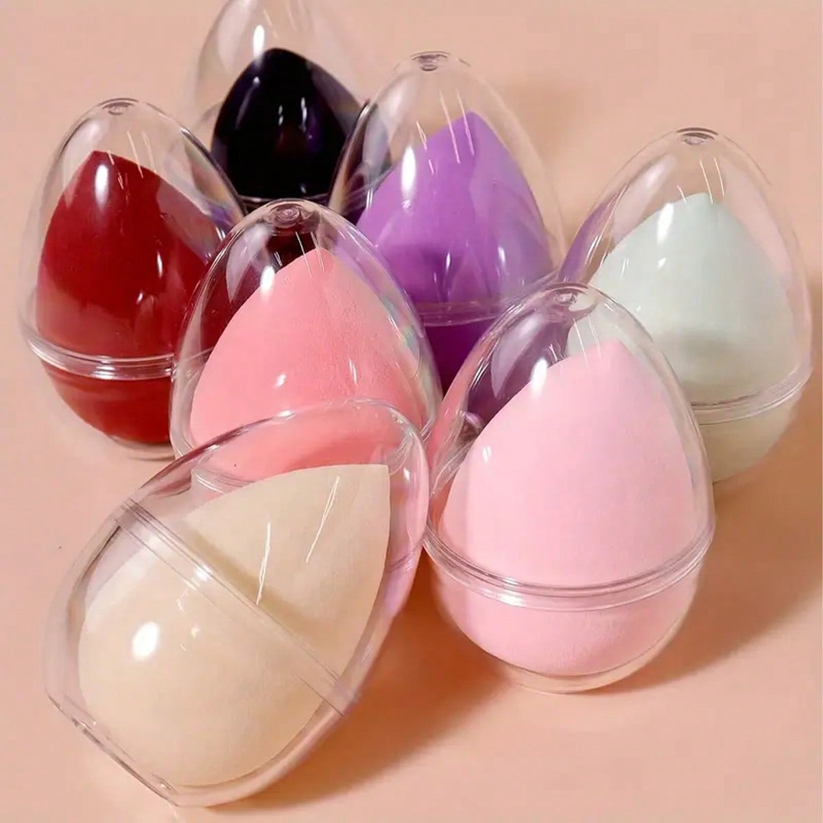 Beauty Makeup Vanity Set - 1 Makeup Sponge With Storage Box,