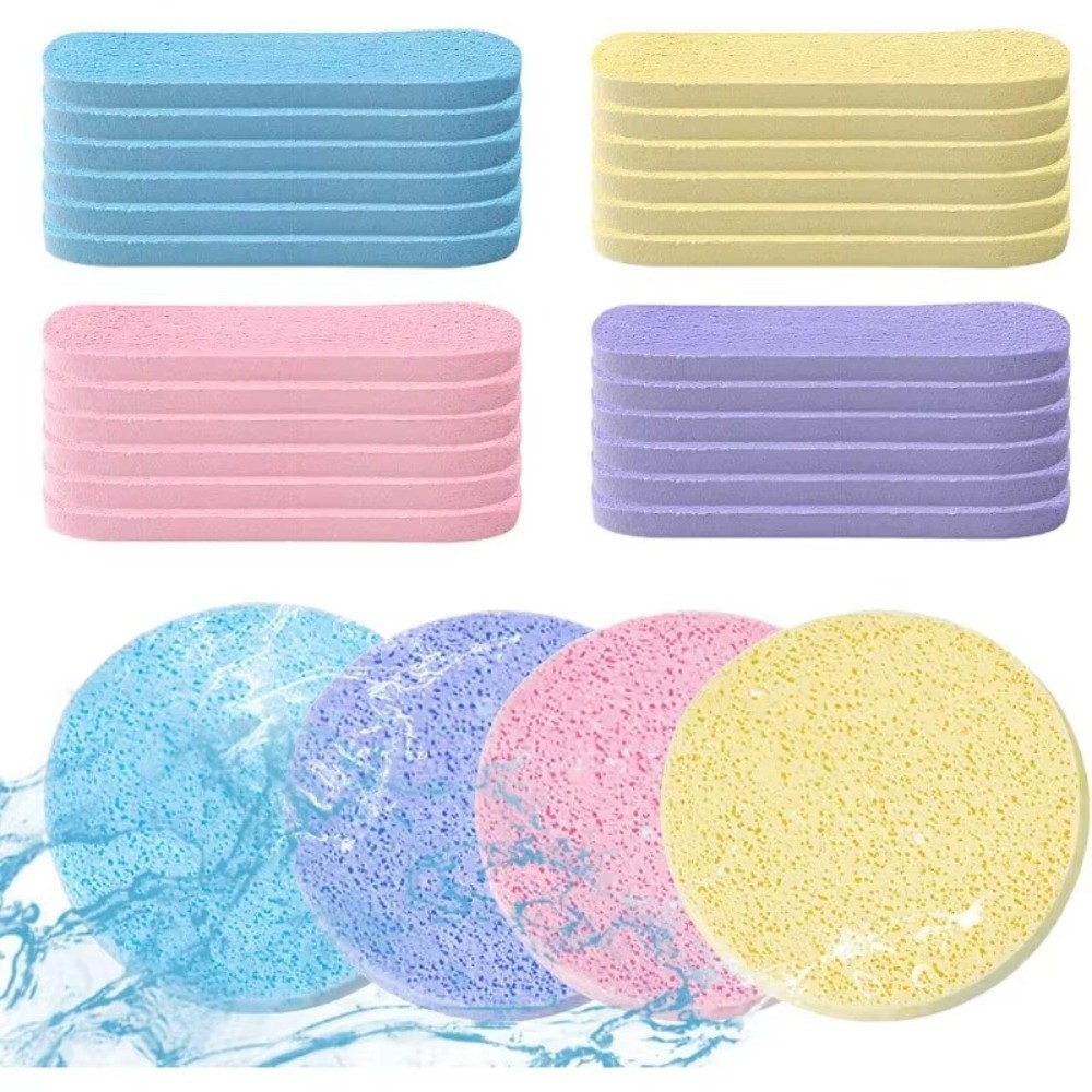 Beauty Makeup Blender - 12PCS/Set Compressed Cosmetic Puff Facial Clean