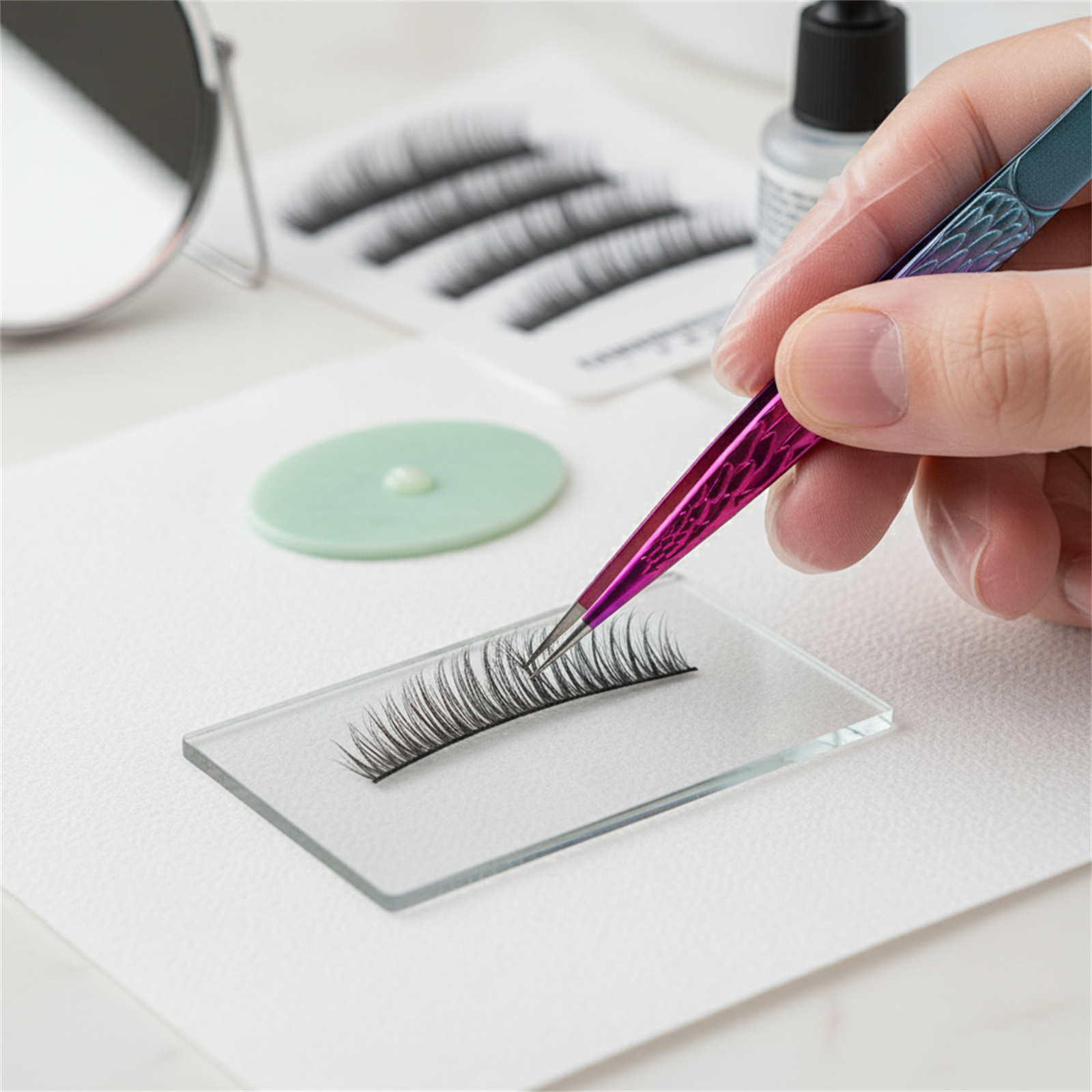 Beauty Makeup Tips - High Precision Lash Tweezers Stainless Steel