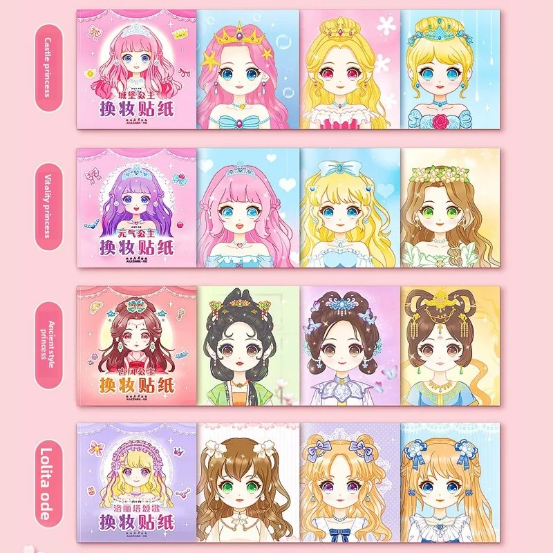 Beauty Makeup Book - Princess dress up sticker book toy