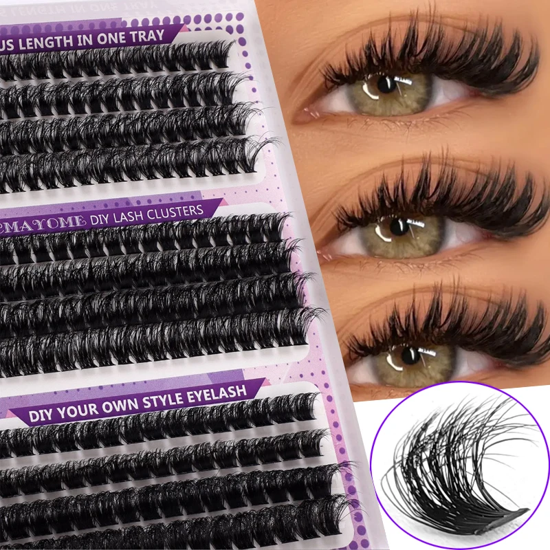 Beauty Makeup Book - DIY Eyelash Clusters Fluffy Wispy Individual