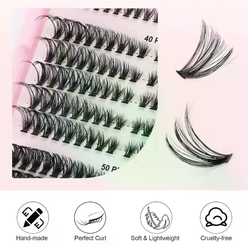 Beauty Makeup Book - Individual Lashes 570pcs 30D 40D 50D