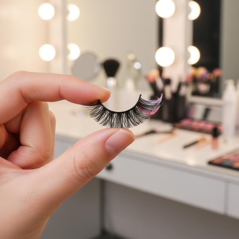 False Eyelashes Natural - 7 Pairs Colorful False Eyelashes 3D