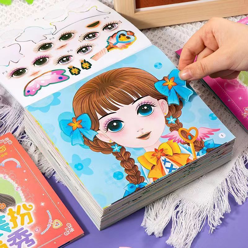 Princess Dress Up Sticker Book - Beauty Makeup Book 评论和价格