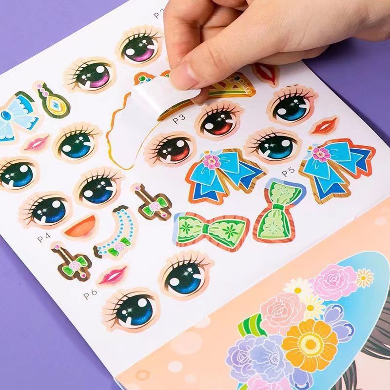 Princess Dress Up Sticker Book - Beauty Makeup Book 评论和价格
