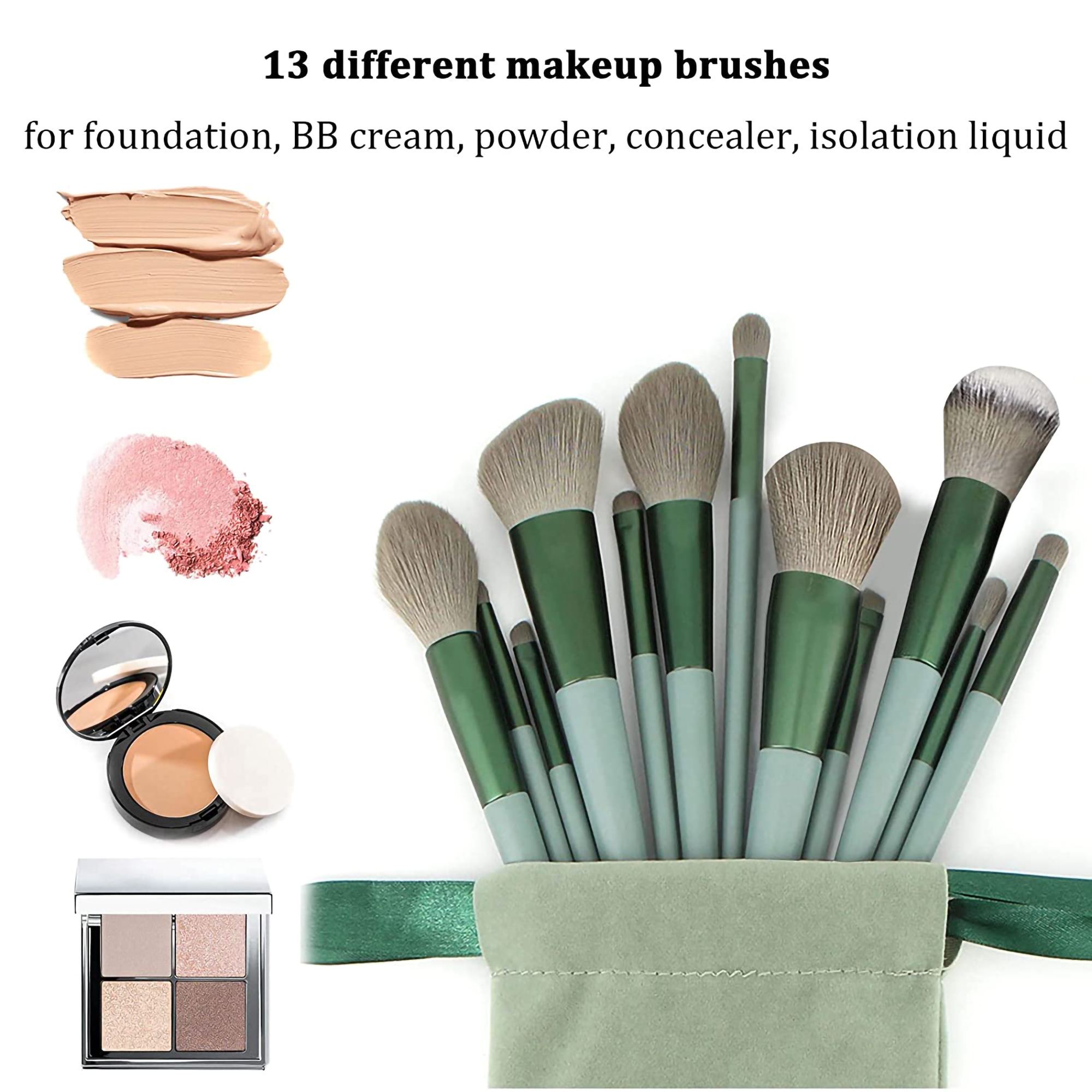 13pcs Makeup Brush Brushes Set - Beauty Makeup Kit Box 评论和价格