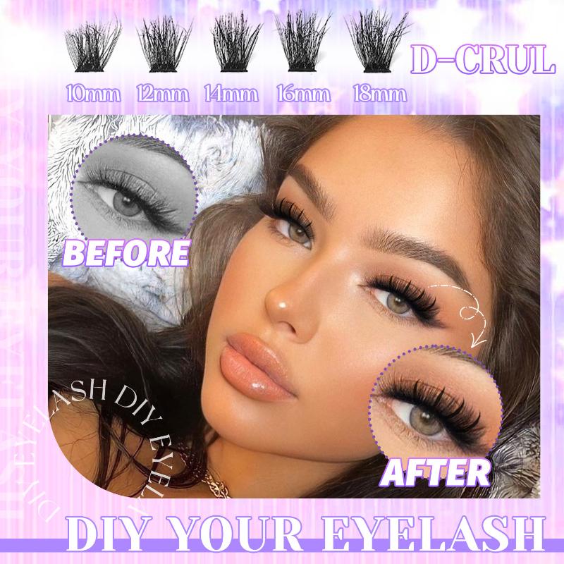 New Lashes Cluster DIY Lash Ex - False Eyelashes Natural 评论和价格