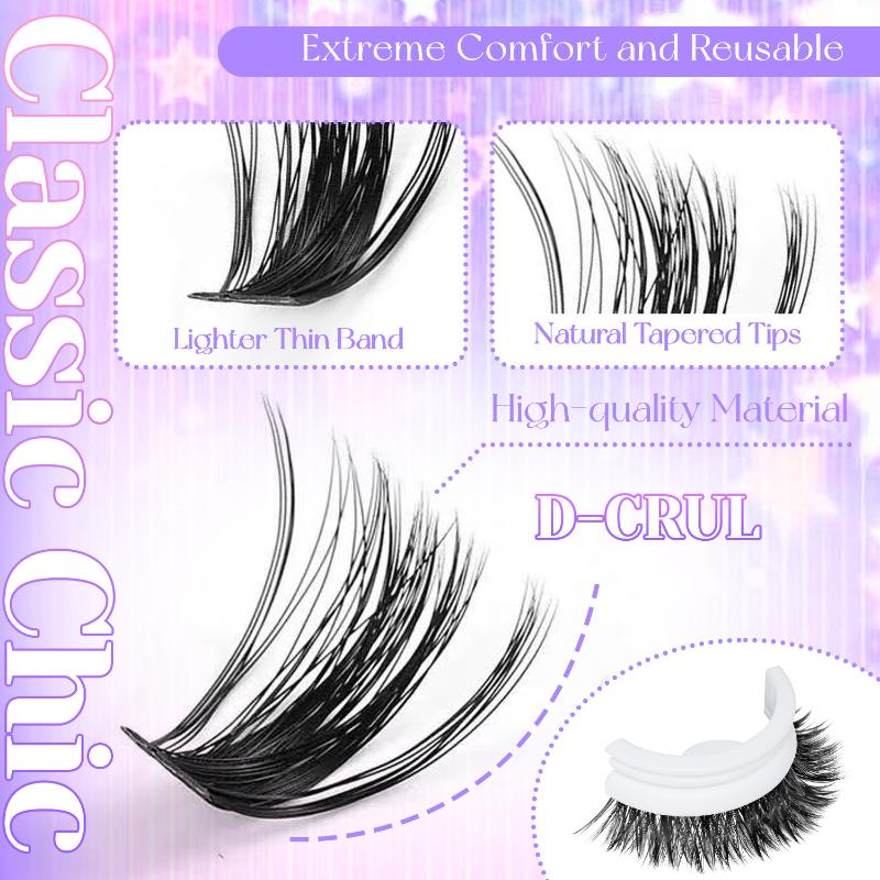 New Lashes Cluster DIY Lash Ex - False Eyelashes Natural 评论和价格