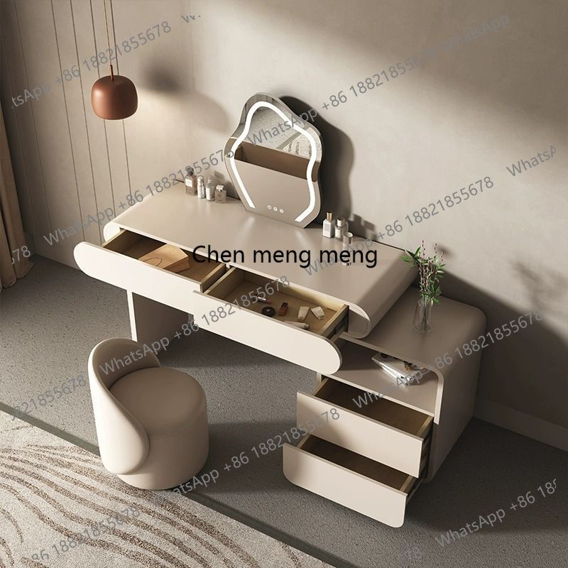 Luxury Mirror Vanity Table Aes - Beauty Makeup Vanity Set 评论和价格
