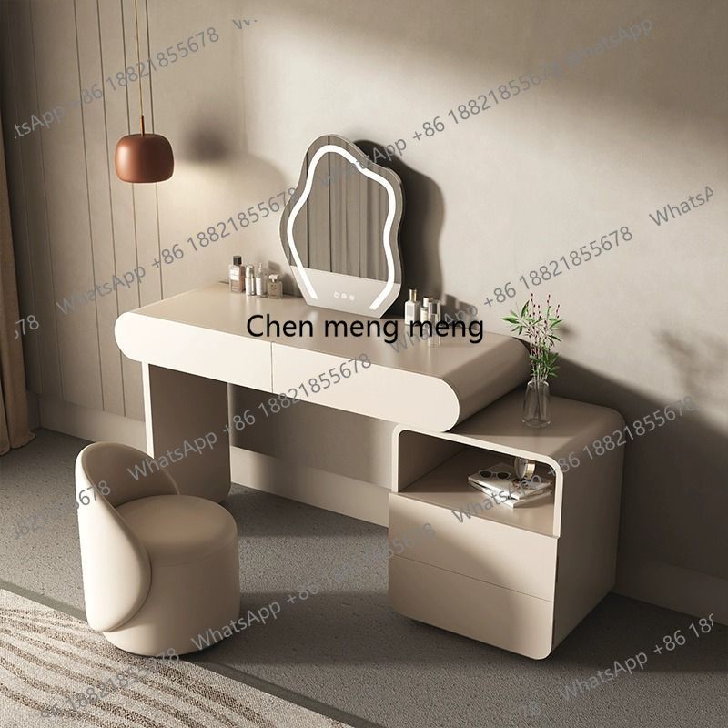 Luxury Mirror Vanity Table Aes - Beauty Makeup Vanity Set 评论和价格
