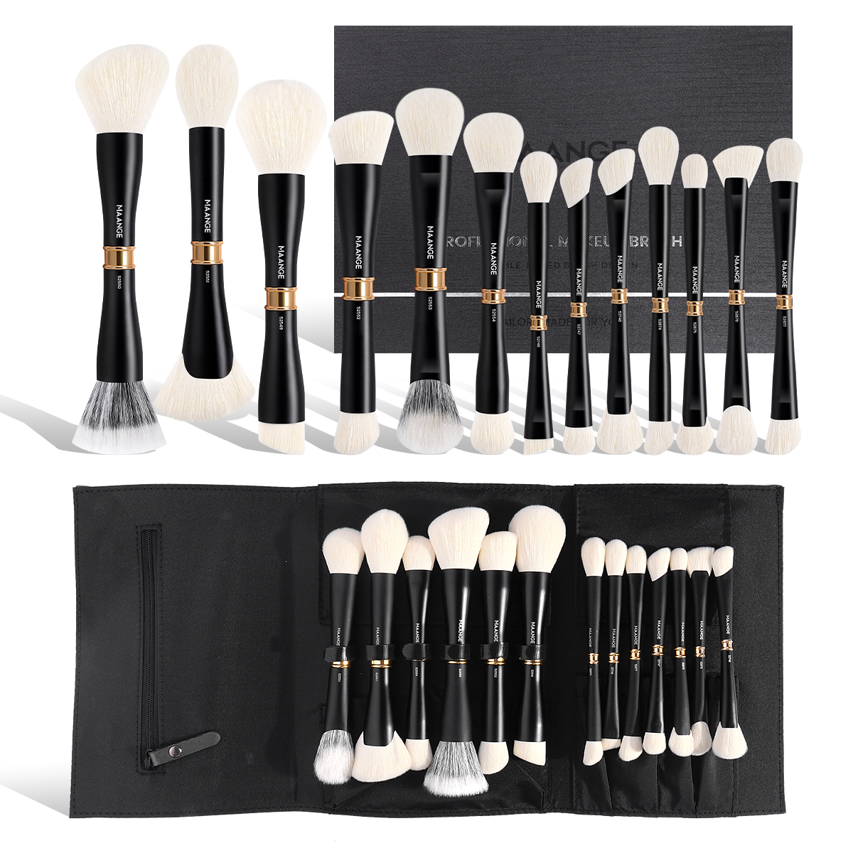 MAANGE 13pcs High-end Double H - Beauty Makeup Kit Box 评论和价格