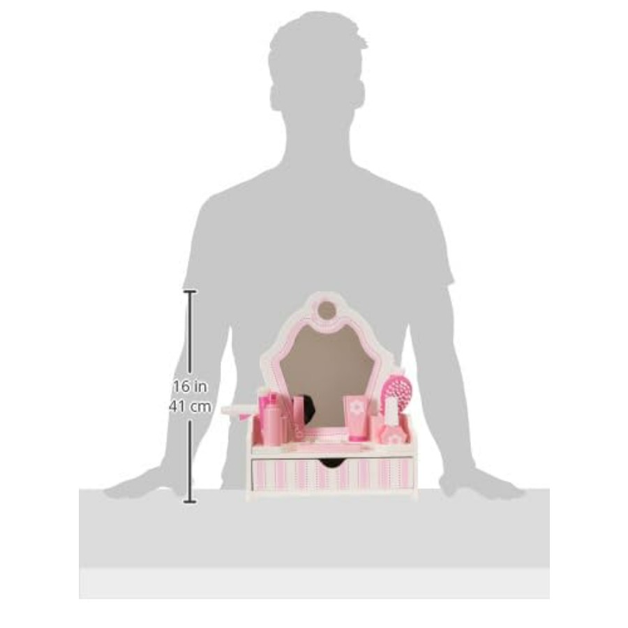 Wooden Beauty Salon Play Set 1 - Beauty Makeup Vanity Set 评论和价格