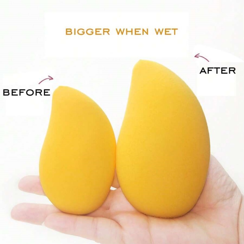 12/2pcs Mango Shape Soft Makeu - Beauty Makeup Blender 评论和价格
