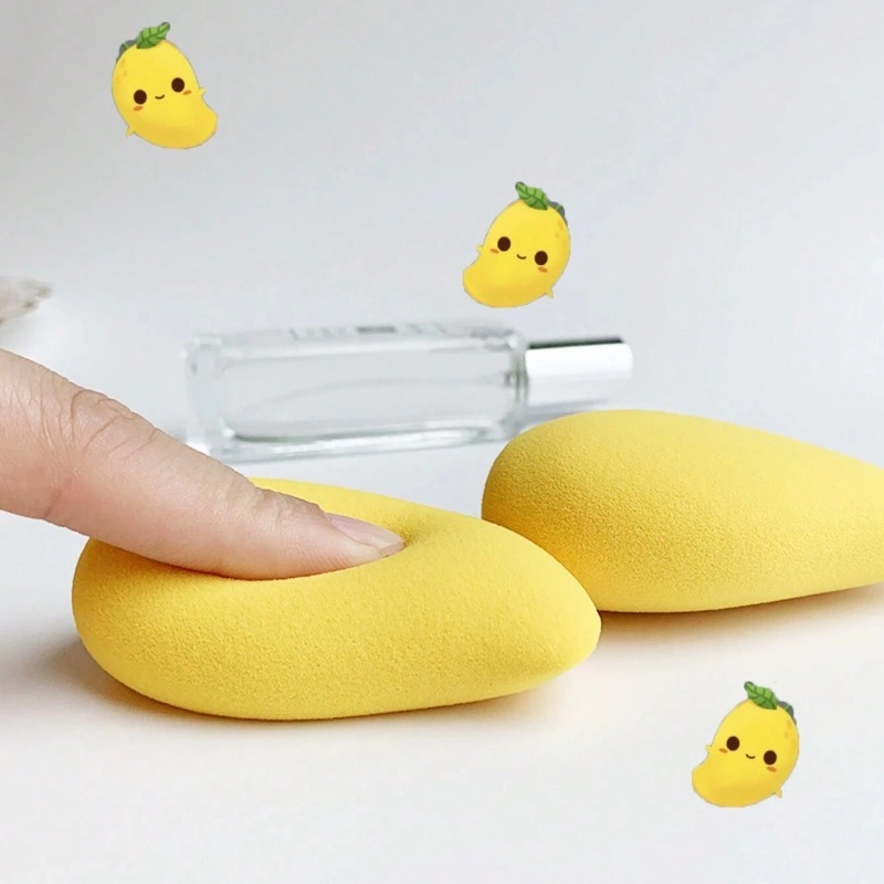 12/2pcs Mango Shape Soft Makeu - Beauty Makeup Blender 评论和价格