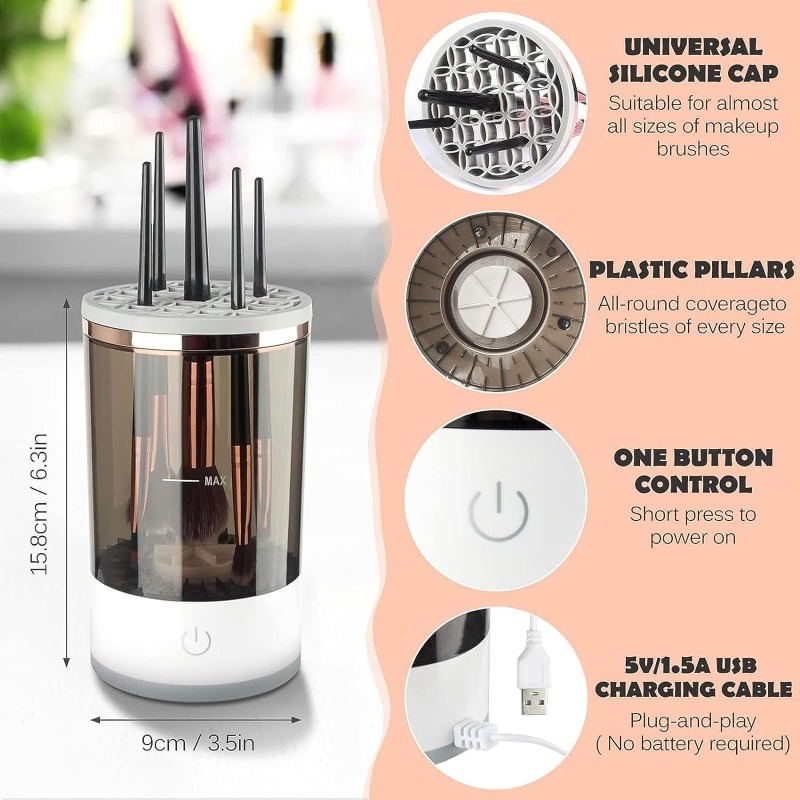 Electric Makeup Brush Cleaner  - Beauty Makeup Brands 评论和价格