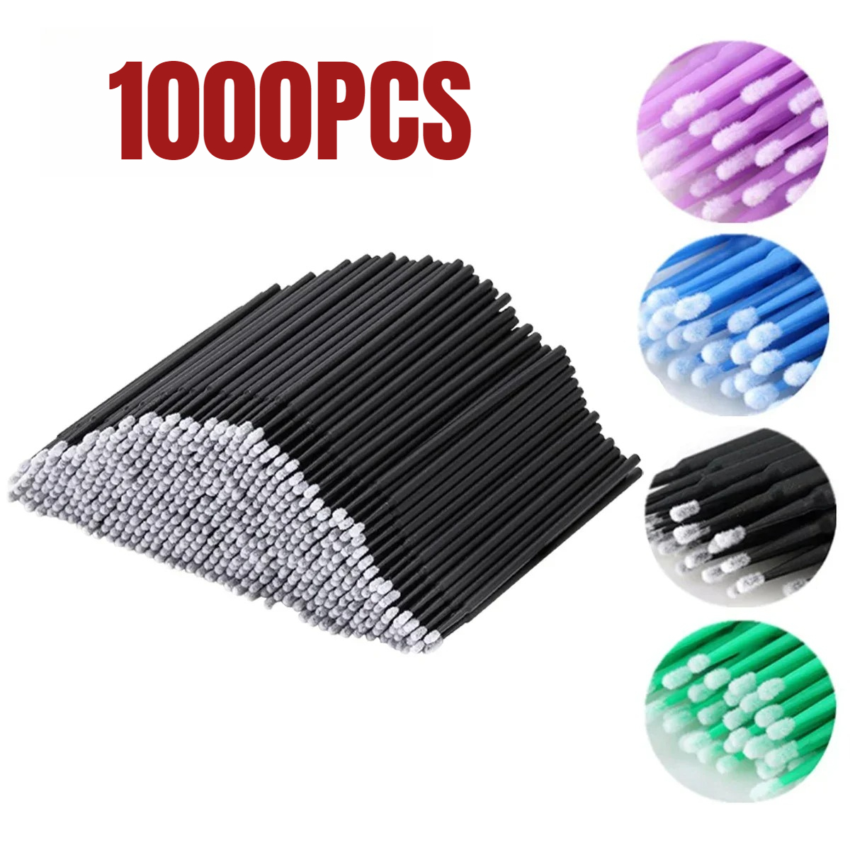 1000/500PCS Eyelash Cleaning B - Beauty Makeup Brands 评论和价格