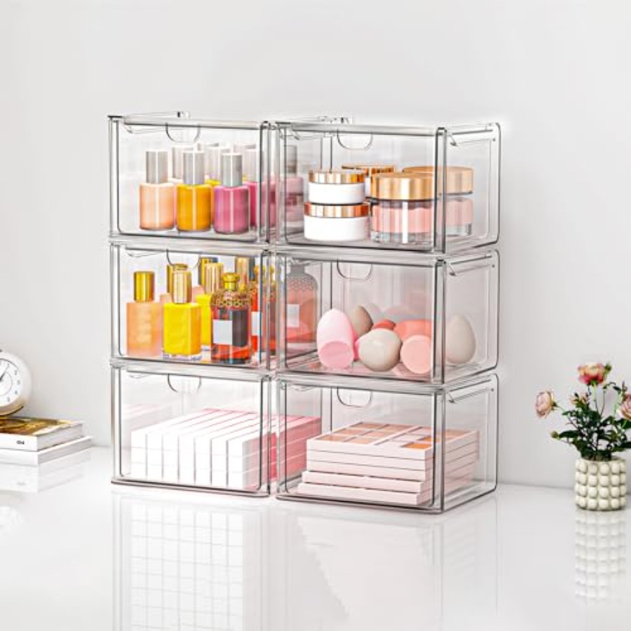 Acrylic Storage Drawers Set of - Beauty Makeup Vanity Set 评论和价格