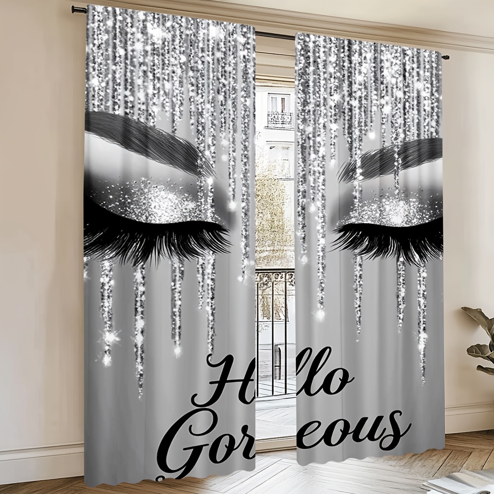 2pcs Eyelash Curtains Silver G - Beauty Makeup Youtube 评论和价格