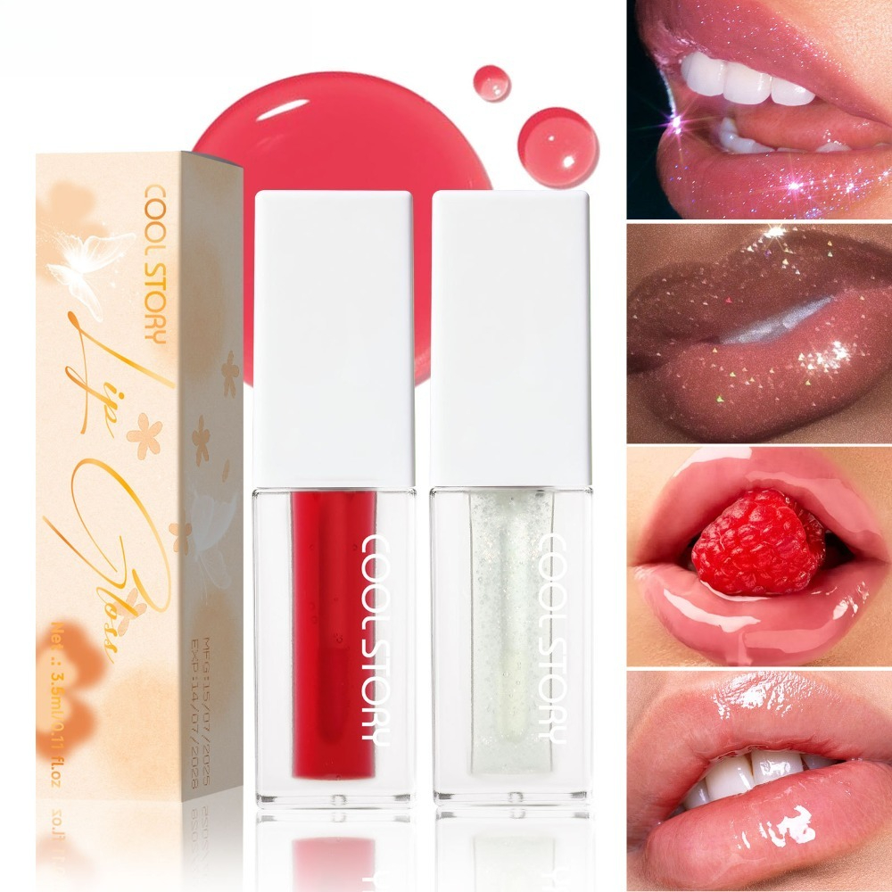 Transparent Glitter Lip Oil 6  - Beauty Without Makeup 评论和价格