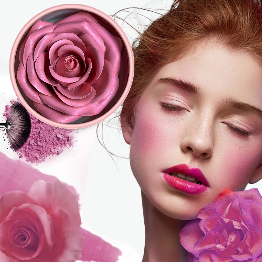 3D Petal Rose Makeup Blush 4 c - Beauty Real Makeup 评论和价格