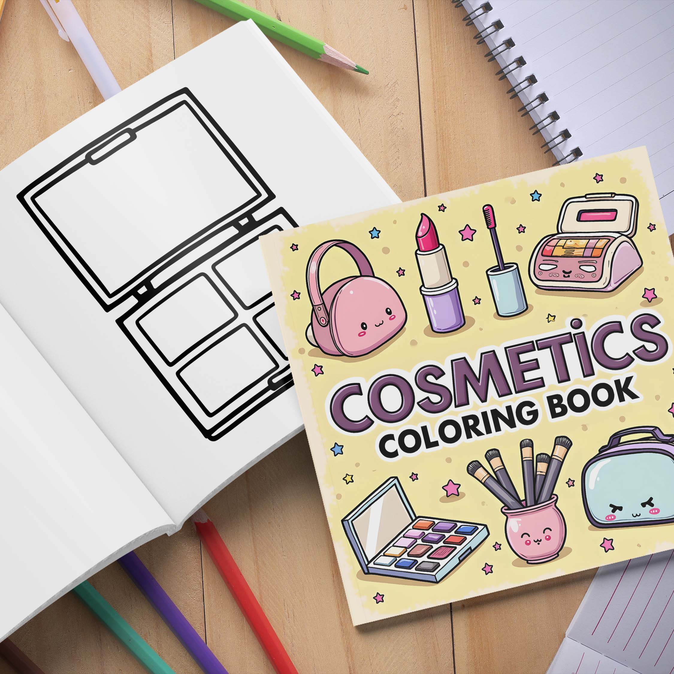 Cosmetics Coloring Book for Ad - Beauty Makeup Book 评论和价格