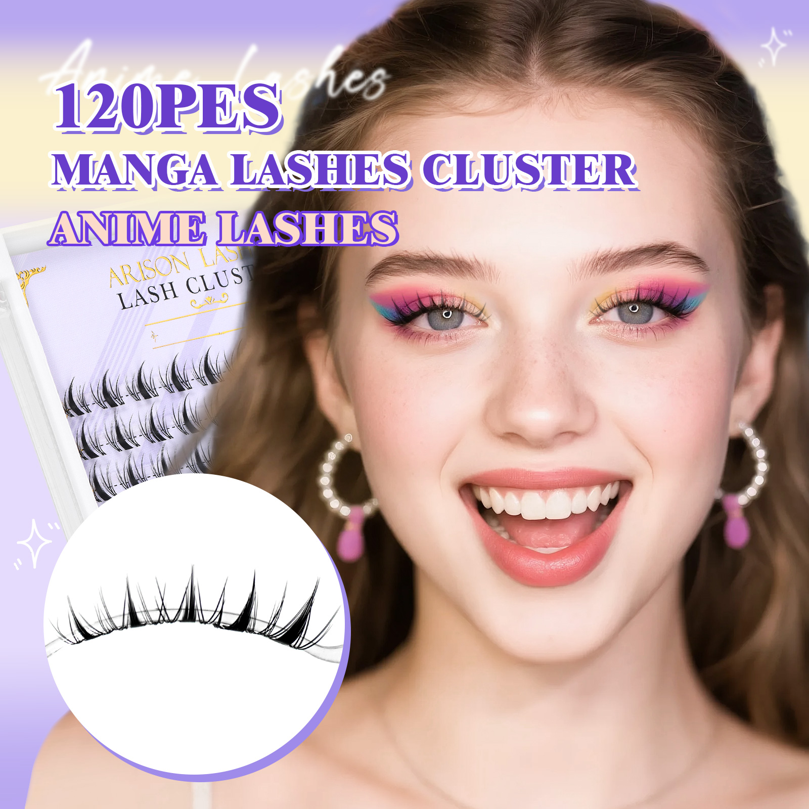 ARISON Fairy Lash Clusters 120 - False Eyelashes Natural 评论和价格