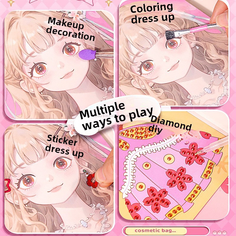 Kawaii Coloring DIY Princess M - Beauty Makeup Book 评论和价格
