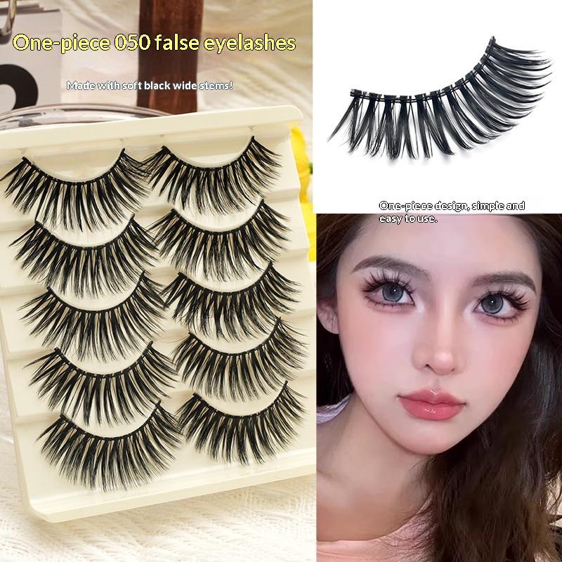 5 Pairs Manga Lashes Cosplay F - False Eyelashes Natural 评论和价格