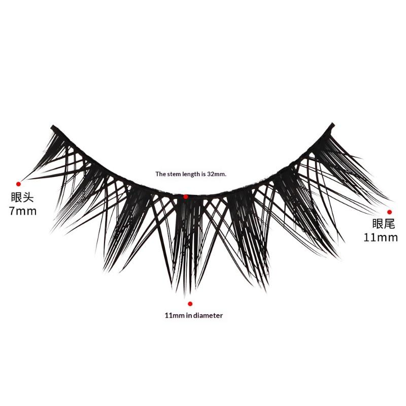 5 Pairs Manga Lashes Cosplay F - False Eyelashes Natural 评论和价格