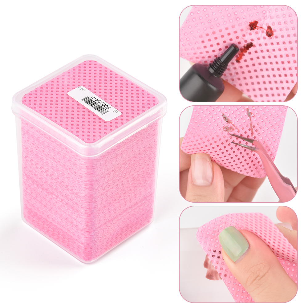 175/200Pcs Pink Lint-Free Nail - Gel Nail Polish 评论和价格