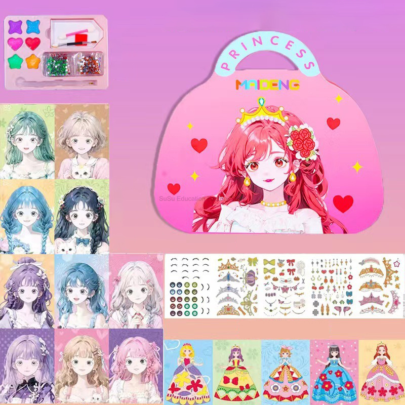 Makeup Set Kawaii Coloring DIY - Beauty Makeup Book 评论和价格
