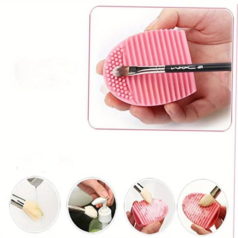 Pink Silicone Makeup Brush Cle - Beauty Makeup Brands 评论和价格