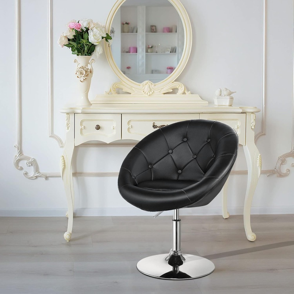 Swivel Round Vanity Chair Set  - Beauty Makeup Vanity Set 评论和价格