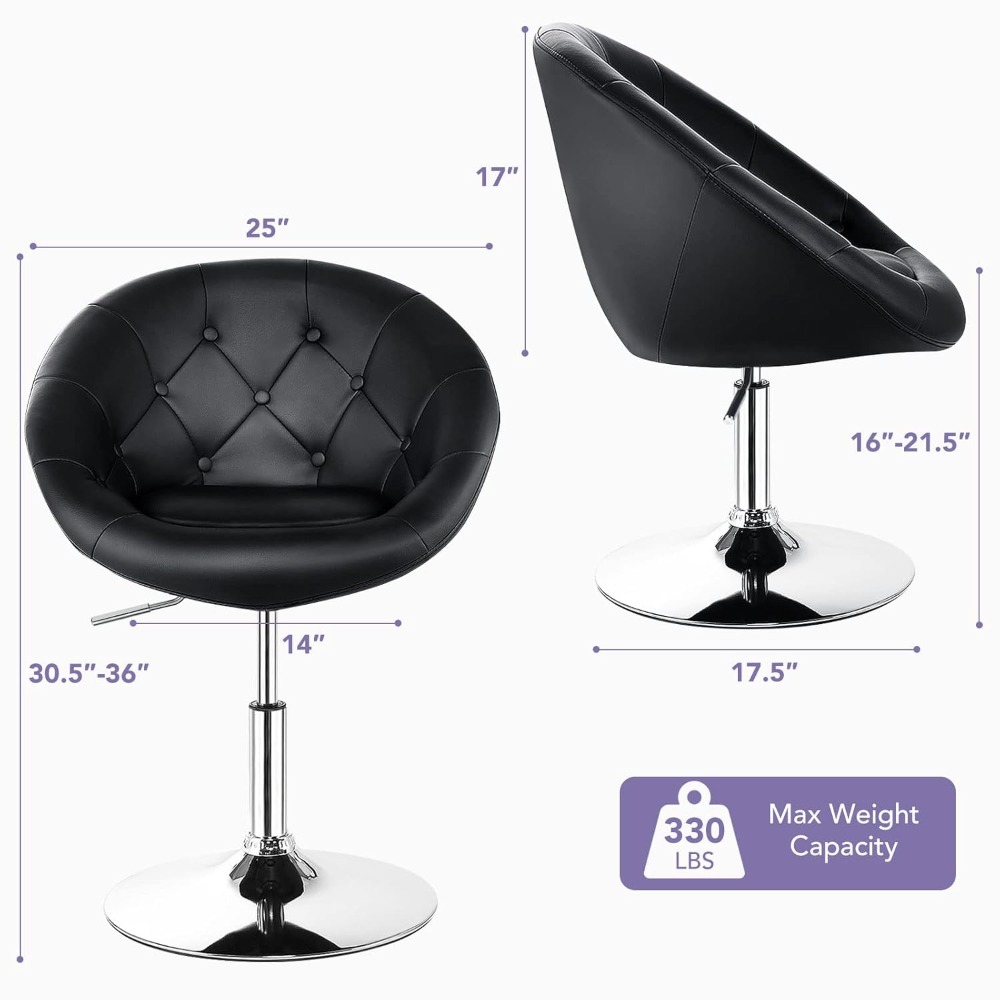 Swivel Round Vanity Chair Set  - Beauty Makeup Vanity Set 评论和价格
