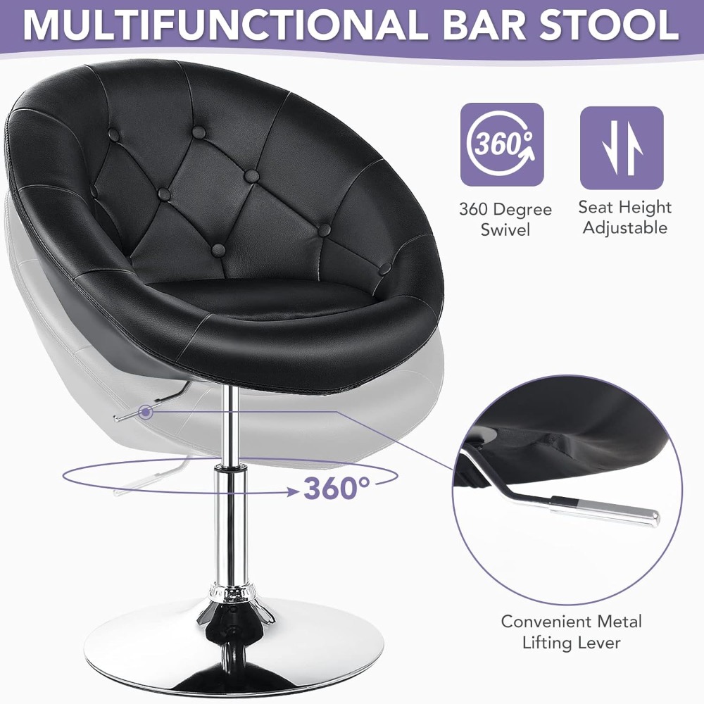 Swivel Round Vanity Chair Set  - Beauty Makeup Vanity Set 评论和价格