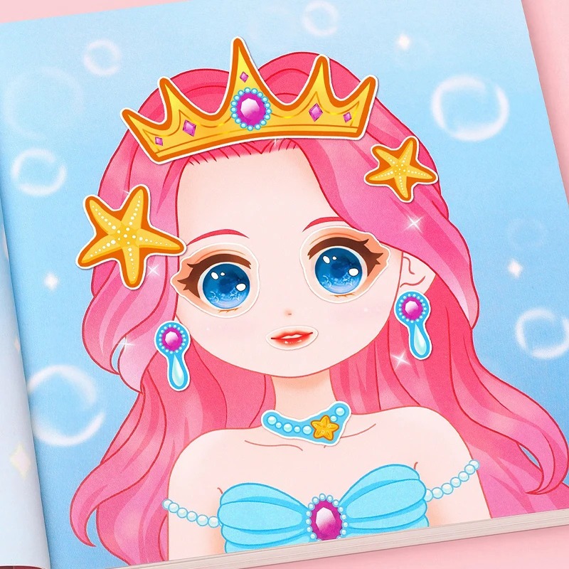 Princess dress up sticker book - Beauty Makeup Book 评论和价格