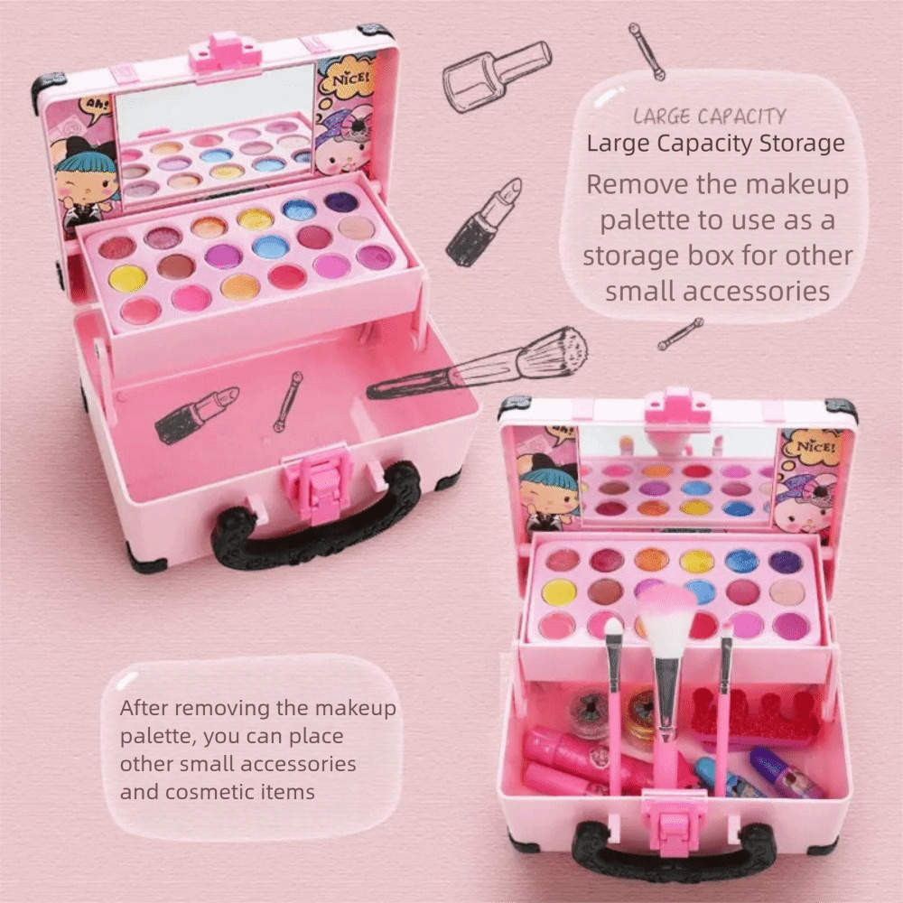 Lipstick Children's Makeup Eye - Beauty Makeup Kit Box 评论和价格