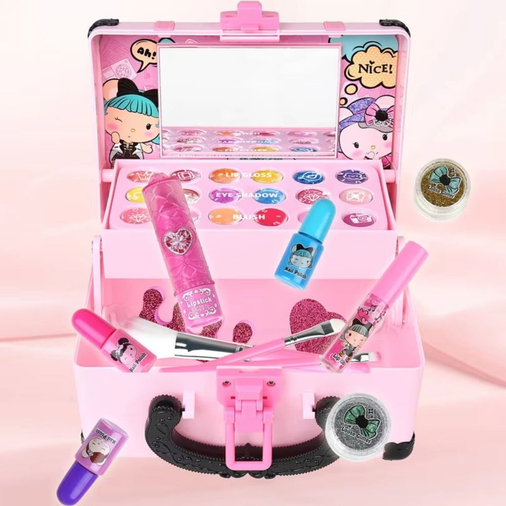 Lipstick Children's Makeup Eye - Beauty Makeup Kit Box 评论和价格