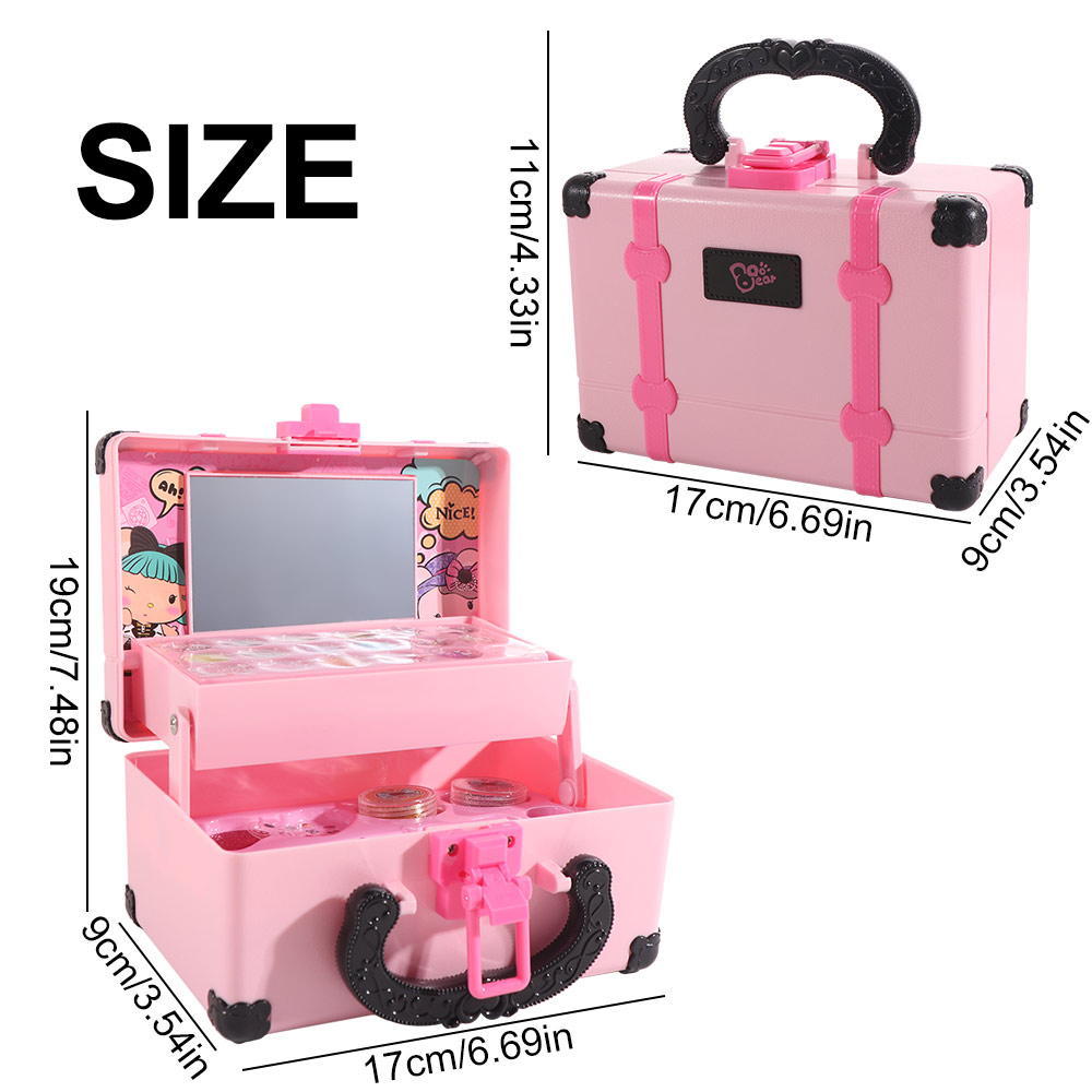 Lipstick Children's Makeup Eye - Beauty Makeup Kit Box 评论和价格
