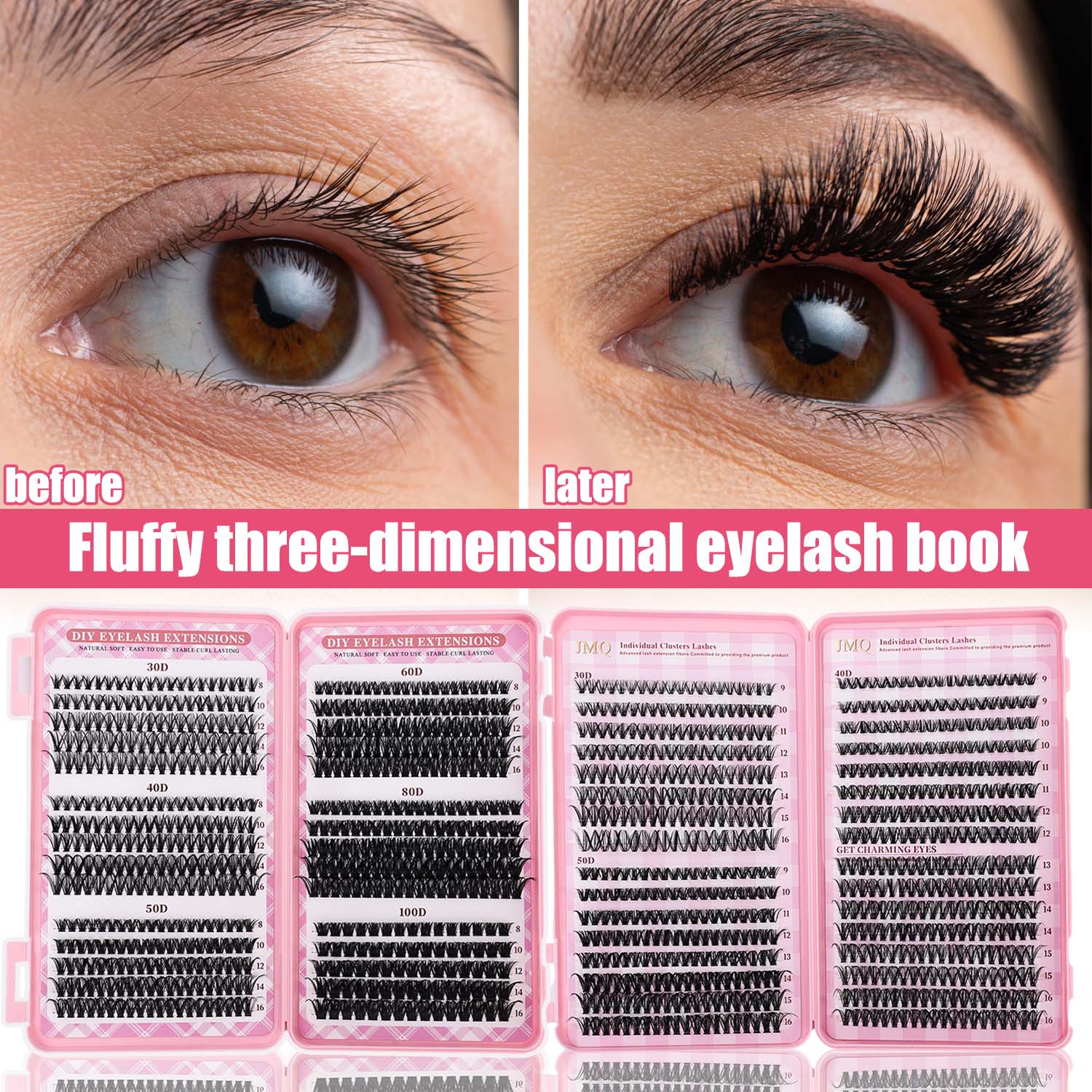 DIY Eyelash Clusters Fluffy Wi - Beauty Makeup Book 评论和价格