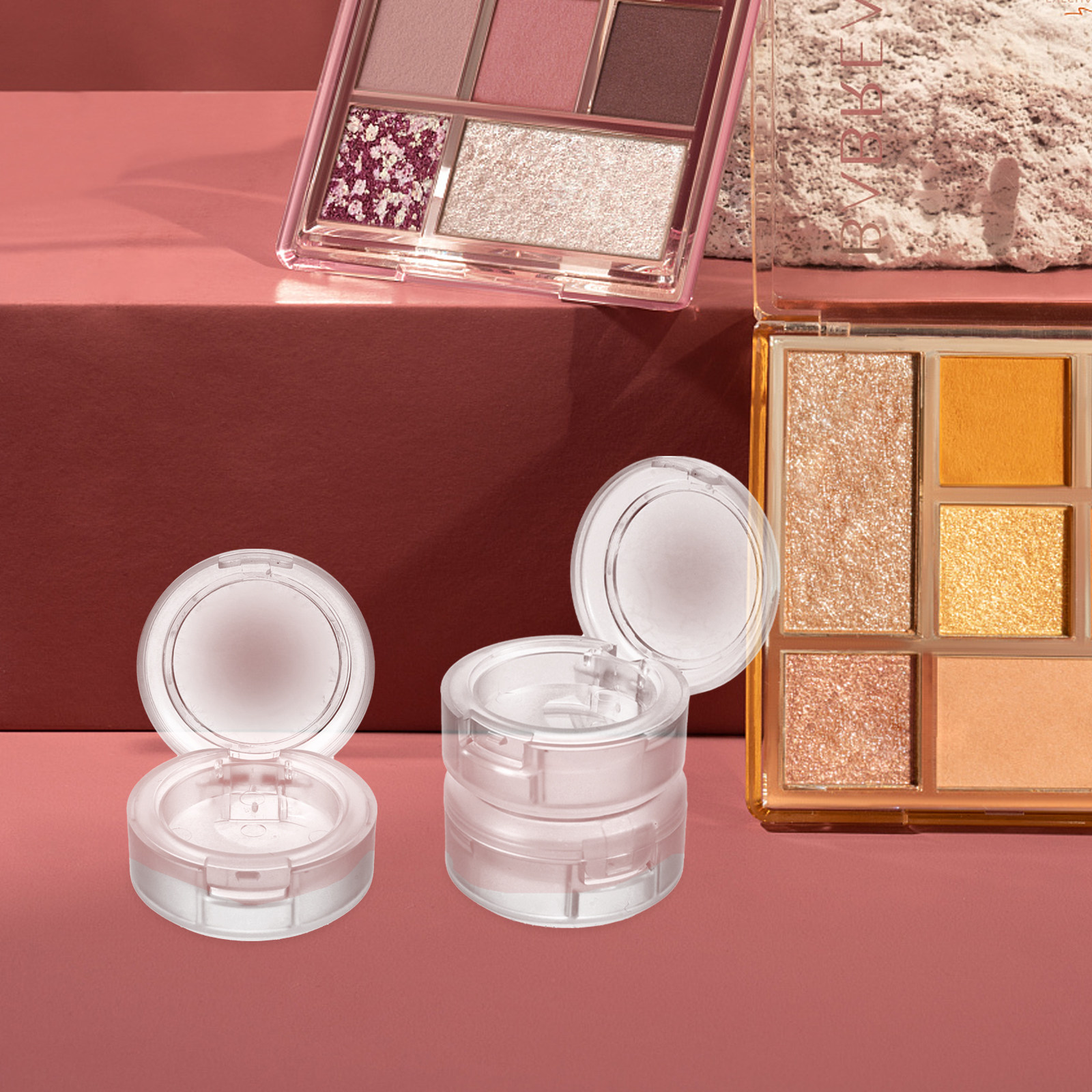 4Pcs Eyeshadow Pans Plastic Pa - Eyeshadow Palette 评论和价格