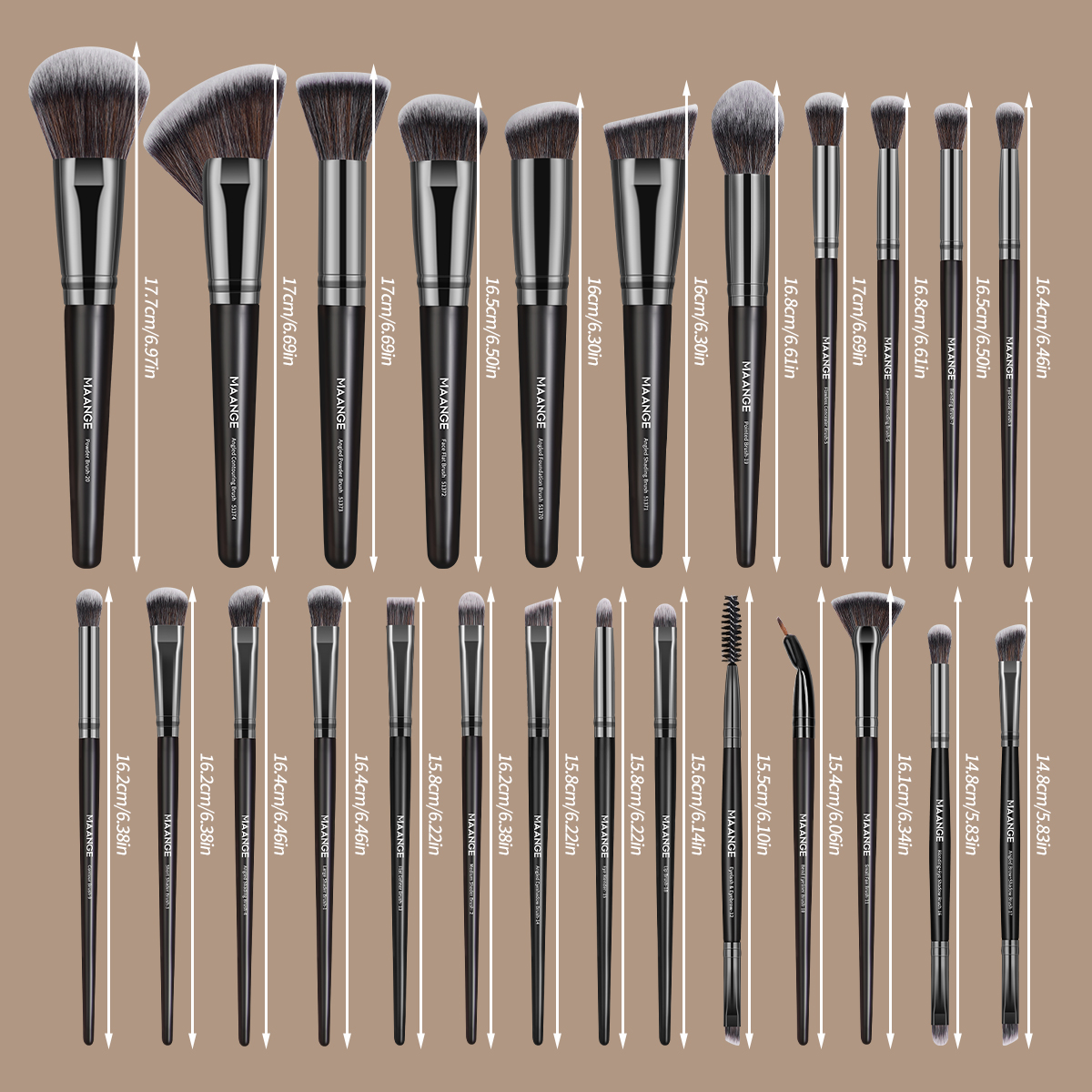 MAANGE 25Pcs Professional Gift - Beauty Makeup Kit Box 评论和价格