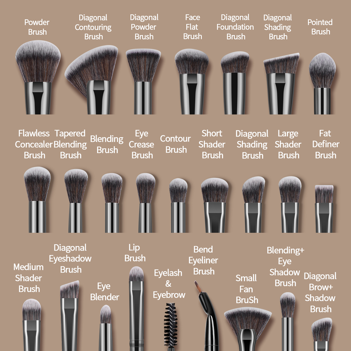 MAANGE 25Pcs Professional Gift - Beauty Makeup Kit Box 评论和价格