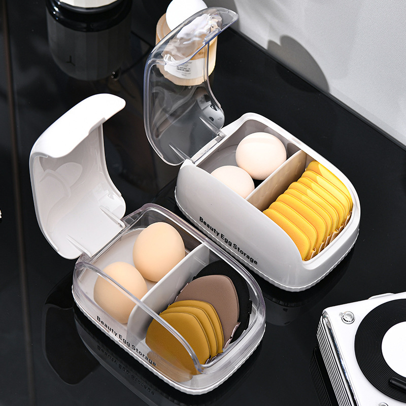 Makeup Sponge Storage Box with - Beauty Makeup Blender 评论和价格