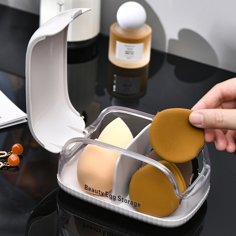 Makeup Sponge Storage Box with - Beauty Makeup Blender 评论和价格