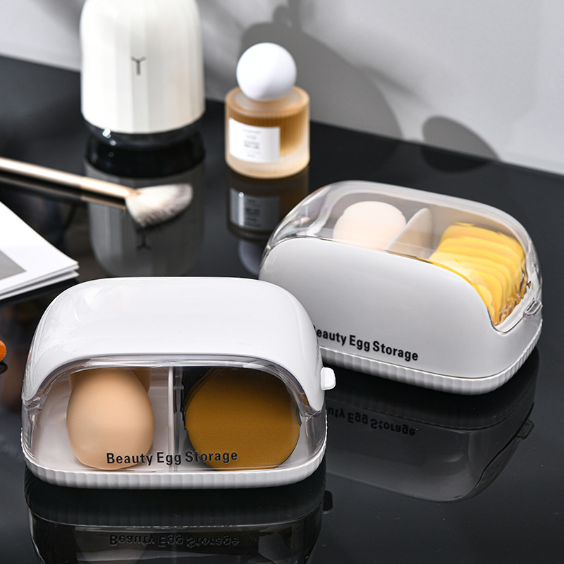 Makeup Sponge Storage Box with - Beauty Makeup Blender 评论和价格