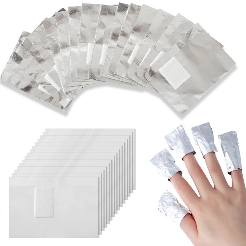 100Pcs Bag Aluminium Foil Nail - Gel Nail Polish 评论和价格