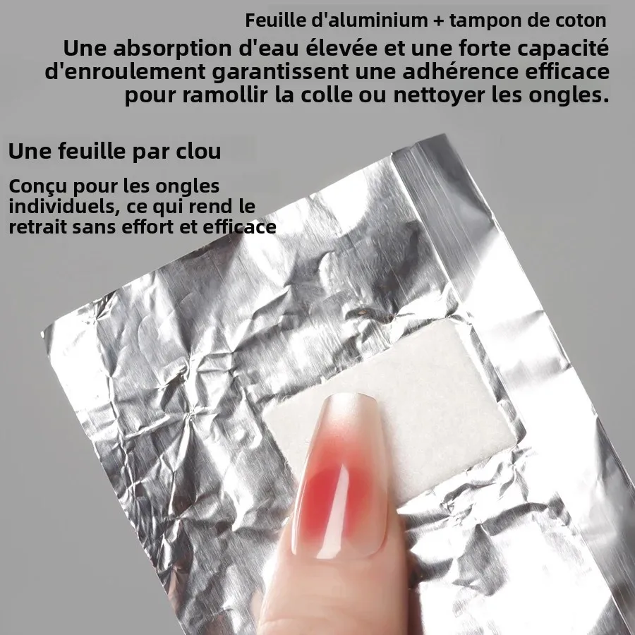 100Pcs Bag Aluminium Foil Nail - Gel Nail Polish 评论和价格